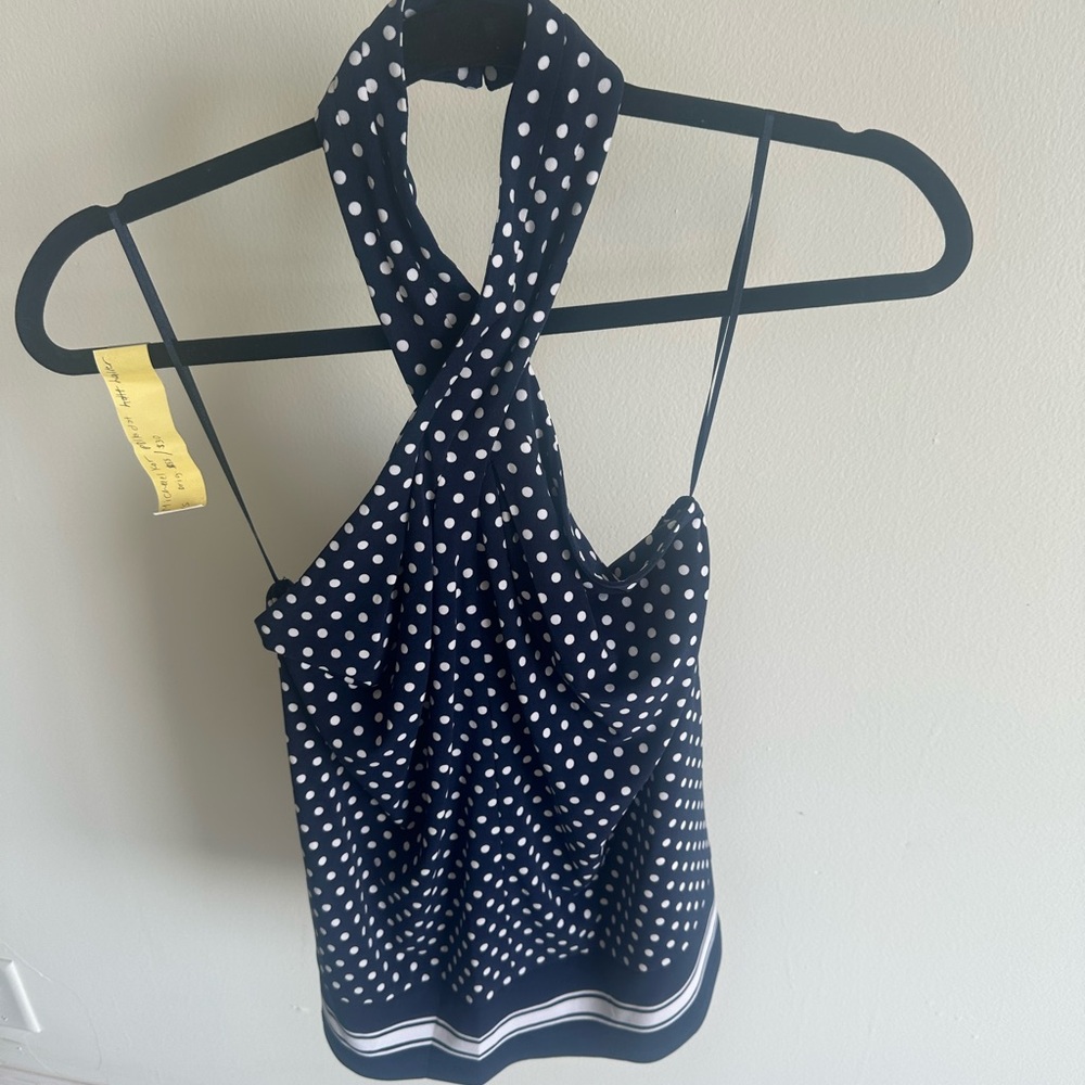 Chic Polka Dot Halter Top